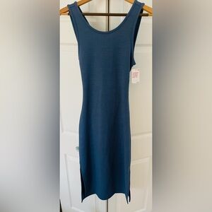 Roxy Blue Sleeveless Midi Dress with Cutout Back